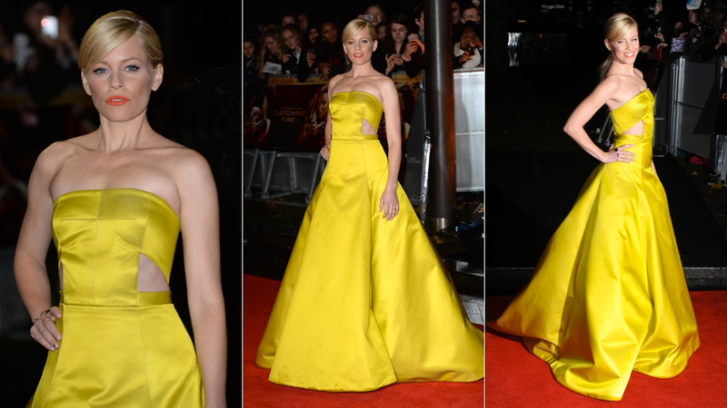 Illustration for article titled Bright Hues and Awkward Fringe at the Catching Fire UK Premiere